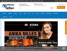 Tablet Screenshot of musikhaus-mueller.de